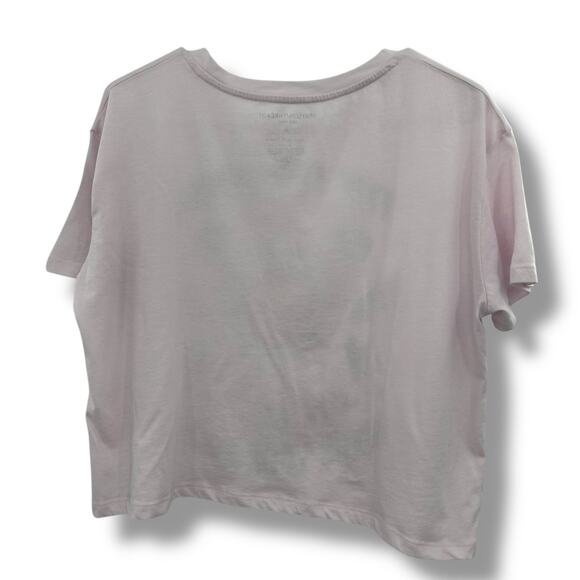 NEW Grayson Threads Celestial Magic Graphic T-Shirt Medium Pink Cropped Mushroom - Picture 8 of 9